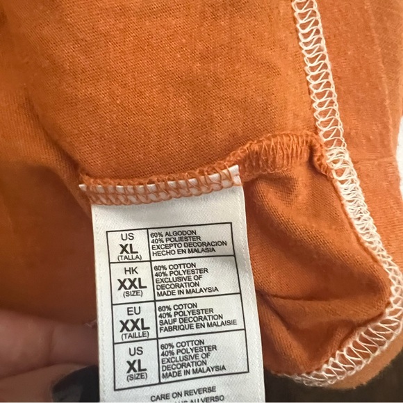 DISNEY PARKS AUTHENTIC XL Mickey Mouse TShirt Orange - Picture 6 of 6